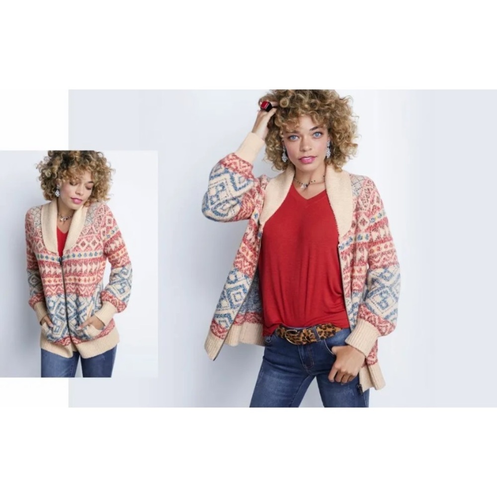 Cabi full‎ zip sweater cardigan xsmall